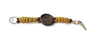Orologio Elegante da Polso Donna Marrone Oro Bracciale di Nastro Regolabile... - Ilgrandebazar