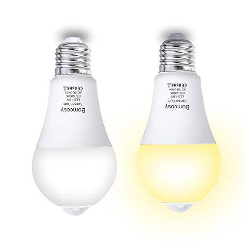 Bomcosy Lampadina LED E27 Sensore di Movimento a Bianco Caldo 3000k - Ilgrandebazar