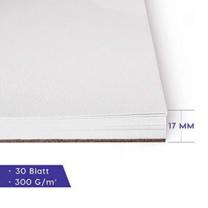 Blocco Acquerello, Gifort A4 (21 x 29.7 cm) Carta Acquerello 30 Fogli con 3... - Ilgrandebazar
