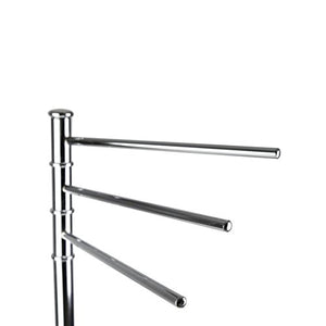 Axentia 282161 Piantana Porta Asciugamani, Metallo, Argento, 17.5x32.5x86 cm - Ilgrandebazar