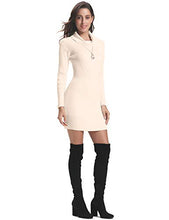 Carica l'immagine nel visualizzatore di Gallery, Aibrou Vestito Maglioni Donna Invernali Eleganti Collo Alto a S, Albicocca - Ilgrandebazar