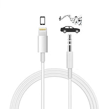 Carica l'immagine nel visualizzatore di Gallery, Cavo audio ausiliario compatibile con il telefono in auto, adattatore audio...