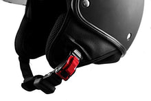 Carica l&#39;immagine nel visualizzatore di Gallery, Westt Vintage Casco Jet Retro Moto Nero Opaco Scooter Motorino L (58cm) - Ilgrandebazar