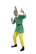 Carica l'immagine nel visualizzatore di Gallery, AudMsier Abbigliamento da Elfo di Halloween Abbigliamento Natalizio Abbigliamento da Uomo Abbigliamento da Festa per Uomo e Donna per Adulti(M)