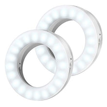 Carica l&#39;immagine nel visualizzatore di Gallery, Criacr Luce per Selfie, Cellulare con ad Anello, 40 LED + 2 Pezzi