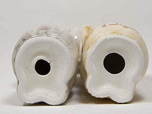 Coppia elefanti in ceramica intrecciati fatti e decorati a mano - Ilgrandebazar