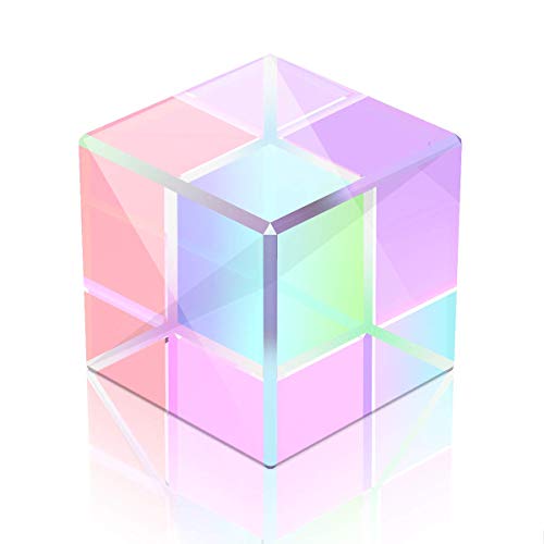SIMUER Cubo del Prisma a Dispersione RGB Vetro Ottico Prisma...