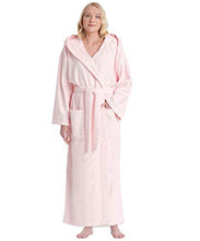Carica l&#39;immagine nel visualizzatore di Gallery, Astra Accappatoio in Spugna con Cappuccio, per Uomo e Donna, L-XL, Rosa - Ilgrandebazar