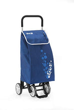Carica l&#39;immagine nel visualizzatore di Gallery, Gimi Twin Carrello Portaspesa 4 Ruote, Portata 30 kg, Richiudibile, Blu
