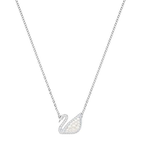 Swarovski Collana Iconic Swan, Cristallo Bianco, Rodiata, da Donna - Ilgrandebazar