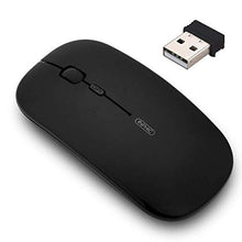 Carica l'immagine nel visualizzatore di Gallery, INPHIC Mouse Wireless Ricaricabile, Ottico Mini Silenzioso Nero magico