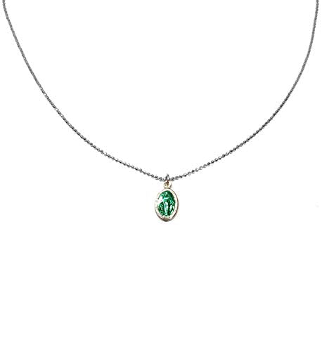 Collana Donna Con Santino In Argento 925 - Linea Italia Gioielli Made In... - Ilgrandebazar