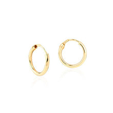 Carica l&#39;immagine nel visualizzatore di Gallery, Orecchini per Bambini a cerchio da donna 12x1.5 mm - oro giallo 18K (750)