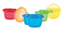Carica l&#39;immagine nel visualizzatore di Gallery, Nuby ID91161 Scodelline con Coperchio a Chiusura Ermetica, set di 6 - Ilgrandebazar