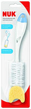 Carica l'immagine nel visualizzatore di Gallery, Nuk 10256278 Spazzola Pulisci Biberon, 2 in 1, Bianco/Blu, 1 pezzo