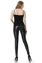 Carica l'immagine nel visualizzatore di Gallery, Everbellus Donna Pu Leggings Pelle L/ Misura della vita 71 - 79CM, Nero - Ilgrandebazar