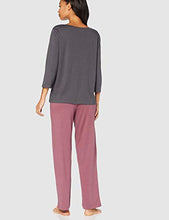 Carica l'immagine nel visualizzatore di Gallery, Marchio Amazon - Iris &amp; Lilly Set Pigiama Satinato Donna 46, Grigio (Grey) - Ilgrandebazar