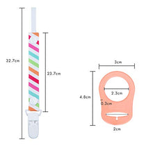 Carica l&#39;immagine nel visualizzatore di Gallery, HBselect 5 PCS Catenella Portaciuccio con Adattatore Ciuccio 33cm+4.8x3cm 5pz - Ilgrandebazar