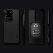 Carica l'immagine nel visualizzatore di Gallery, Spigen Cover Samsung Galaxy S20 Ultra Thin Fit Compatibile con Samsung Galaxy S20 Ultra Cover Custodia [5G] - Nero
