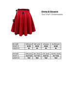 Carica l'immagine nel visualizzatore di Gallery, Emma &amp; Giovanni - Gonna Corta Svasata - Donna XL-XXL, Rosso - Ilgrandebazar