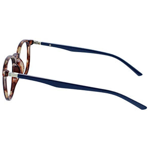 Opulize Potenza ottica +0,00, Fronte Tartarugato Marrone Braccia Blu Scuro - Ilgrandebazar