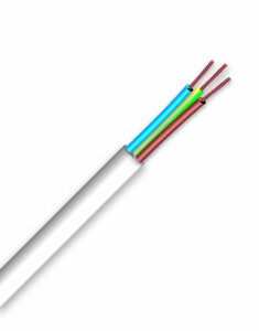Electraline 11781 Cavo per Prolunghe H05VV-F, Sezione 3G1.5 mm, 10 mt, Bianco - Ilgrandebazar