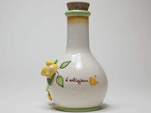 Carica l&#39;immagine nel visualizzatore di Gallery, Set &#39;Limoncello&#39;: vassoio piccolo dipinto a mano+bottiglia con scritta... - Ilgrandebazar