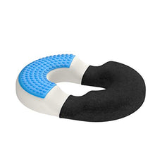 Carica l'immagine nel visualizzatore di Gallery, bonmedico Cuscino Antidecubito - Ciambella Ortopedica in Memory Foam e Gel - Sedile Ergonomico per Schiena e Coccige - per Gaming, Auto e Ufficio