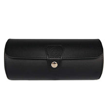 Carica l&#39;immagine nel visualizzatore di Gallery, Organizer per orologi in pelle vegana di Case Elegance Nero