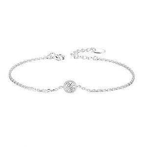 Bracciali a Catena in Argento Zirconi solitari - Ilgrandebazar
