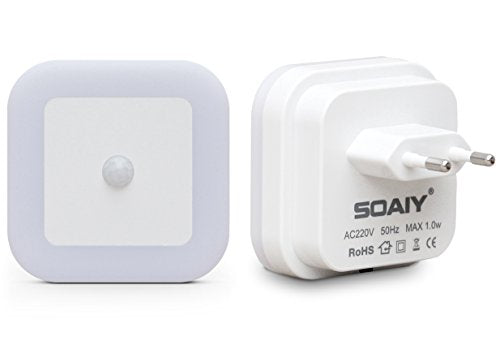 SOAIY 2 Pezzi Luce notturna led Sensore di Movimento da Calda - Ilgrandebazar