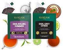 Carica l&#39;immagine nel visualizzatore di Gallery, VAHDAM Migliori assortimenti di tè | 15 diverse bustine di tè assortimenti di campionari confezione regalo Variety Pack | Meglio di tè nero, tè verde, tè Oolong, tè alle erbe e tè Chai | regalo natale