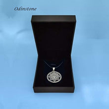 Carica l&#39;immagine nel visualizzatore di Gallery, Uomo Collana in Argento 925 Pendente a Bussola con Pelle, Gioielli Regalo... - Ilgrandebazar