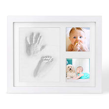 Carica l'immagine nel visualizzatore di Gallery, Cornice Impronte Bambino in Argilla, Neonato Set Impronte...