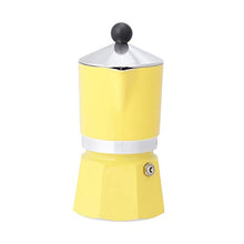 Carica l&#39;immagine nel visualizzatore di Gallery, Bialetti Rainbow Caffettiera Colorata, Alluminio, Giallo, 3 3 Tazze, Giallo