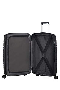 American Tourister Aero Racer Spinner 68 Expandable - 3.6 M, Nero (Jet Black)