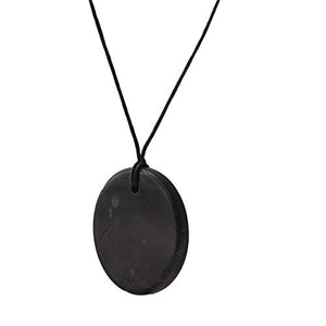 Collana con Ciondolo Shungite: Pietra di guarigione Naturale Russa autentica... - Ilgrandebazar