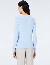 Carica l&#39;immagine nel visualizzatore di Gallery, Marchio Amazon - MERAKI Pullover Cotone Donna Scollo a V 40, Blu (Ocean Blue) - Ilgrandebazar