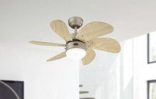 Carica l'immagine nel visualizzatore di Gallery, Westinghouse Lighting Turbo Swirl Finitura In Titanio , Pale Acero Chiaro