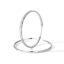 Carica l&#39;immagine nel visualizzatore di Gallery, T400 Orecchini Cerchio Argento 925 Creoli per Donna Ragazze Sleeper Regali...