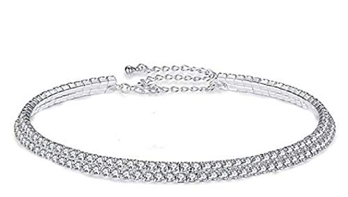 EVRYLON Collana Donna Punti Luce Girocollo Strass Rigida Collier Modello... - Ilgrandebazar
