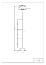 Carica l&#39;immagine nel visualizzatore di Gallery, Reality R4302-87 - Lampada a piantana, E27, calotta bianca, Titanio/Bianco