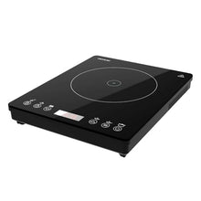 Carica l'immagine nel visualizzatore di Gallery, Cecotec Piastra di induzione portatile 1 Fuoco Full Magma Slim. 2000 W di potenza in 8 livelli, design in vetro ad alta resistenza, display touch, timer, facile pulizia