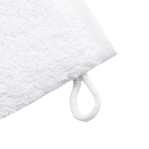 ZOLLNER 10 Pezzi manopole da Bagno in Spugna, 16x21 cm Bianco, 16 x 21