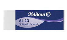 Carica l&#39;immagine nel visualizzatore di Gallery, Pelikan 5470 Gomma AL 20 Bianca, Sacchetto da 4 Pezzi, Adatta per Disegno Tecnico e Scolastico, Forma a Blocchetto, per Matita