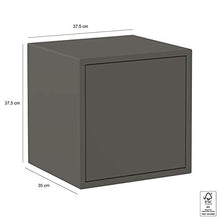 Carica l'immagine nel visualizzatore di Gallery, Iconico Home QBE Cubo da parete, con anta apertura a pressione, Grigio Scuro