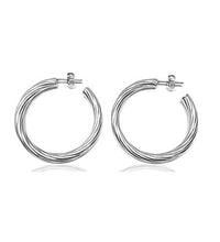 Carica l&#39;immagine nel visualizzatore di Gallery, Linea Italia Gioielli - Cerchi In Argento 925% - Orecchini Donna Diametro... - Ilgrandebazar
