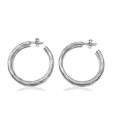 Linea Italia Gioielli - Cerchi In Argento 925% - Orecchini Donna Diametro... - Ilgrandebazar