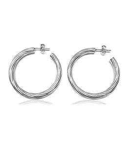 Linea Italia Gioielli - Cerchi In Argento 925% - Orecchini Donna Diametro... - Ilgrandebazar