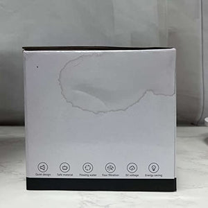 Fontana per Gatti,Fontanella per Gatti da Interno Ultra Silenziosa da 2,5 Litri con Luce LED Filtro a Carbone Attivo Ciotola per Acqua per Fontana per Gatti per Più Animali Domestici